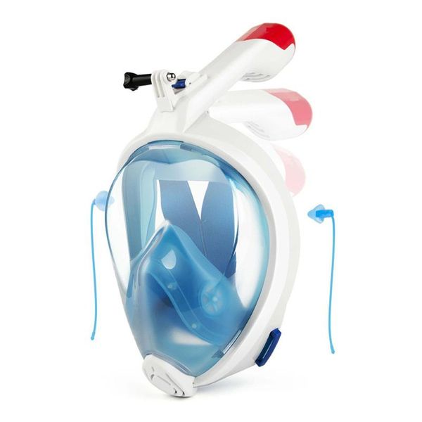 

2019 summer diving mask full face detachable dry snorkeling diving mask swimming training scuba anti-fog under water snokel