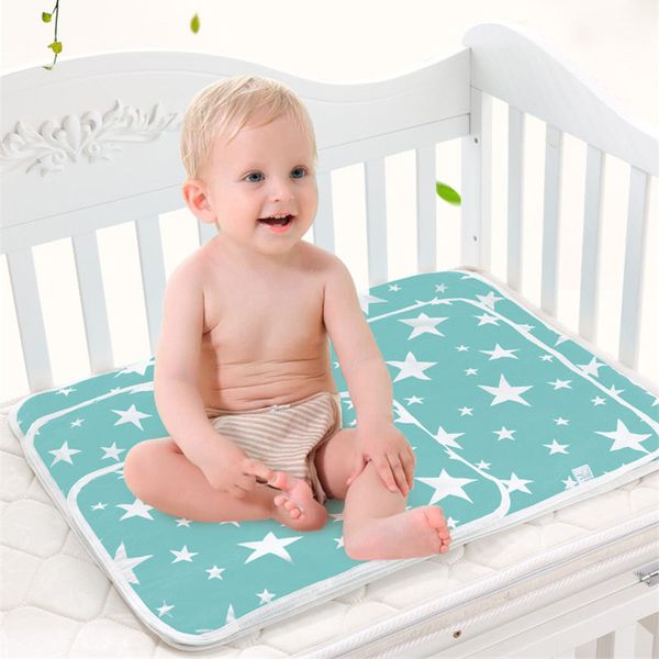 

cartoon baby waterproof mattress bed sheet infant change mat cover baby nappy changing pad cotton ecologic diaper changing table