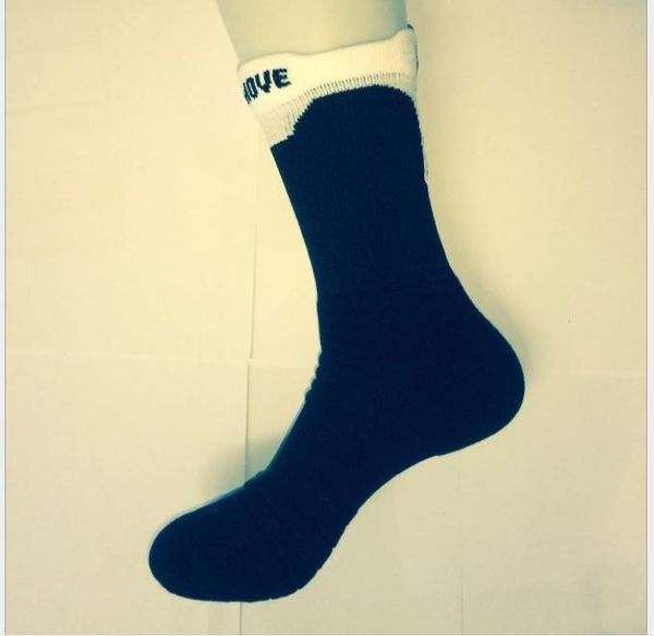 

wool hoop socks for men and women basketball cotton socks, Black
