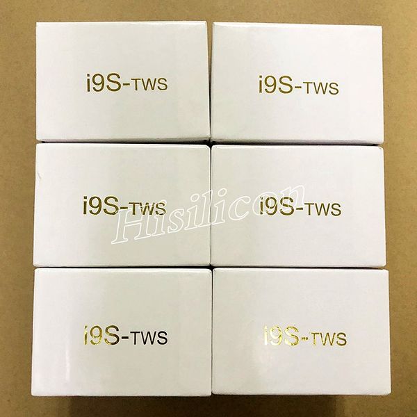 

100 шт. I9S TWS Беспроводные наушники Bluetooth V5.0 с всплывающим окном Наушники Силиконовый чехол Кнопка управления для iPhone X Samsung S10 HUAWEI