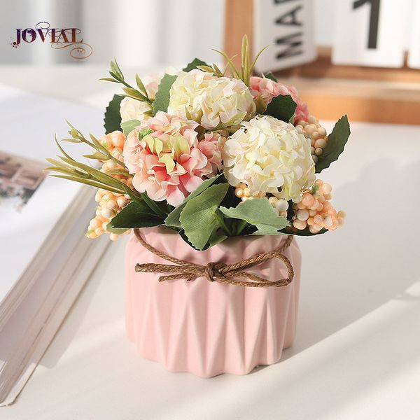 

simulation plant bonsai silk ceramic potted girl valentine's fake flower artificial home decoration accessories jungle party