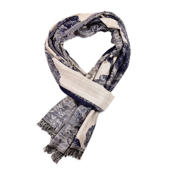 

womail retro style scarves women winter fashion winter scarf for women unique fashion plaid scarf, Blue;gray