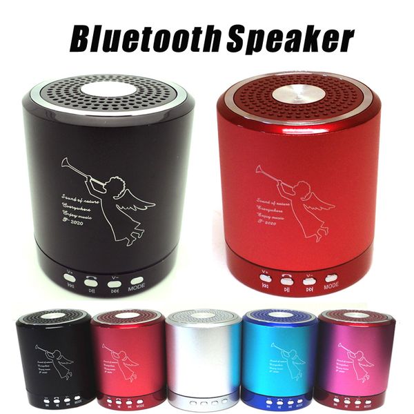 

t2020a angel bluetooth speaker card usb speaker computer phone mp3 player metal material with mic dhl,fedex ing