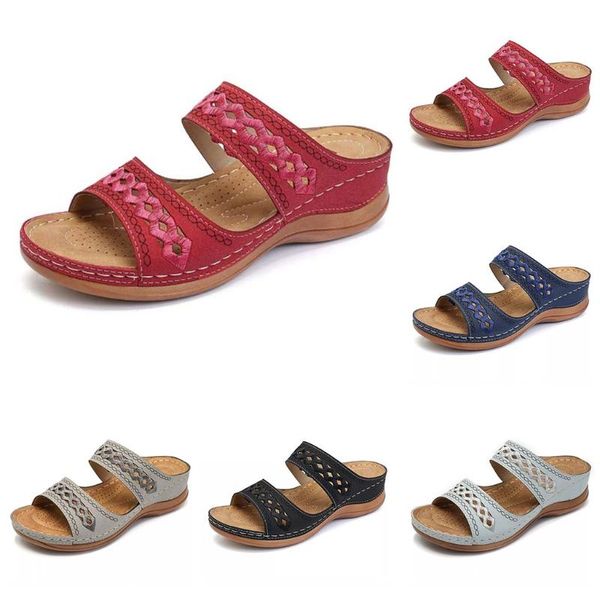 

women ladies girls comfortable ankle hollow peep toeÂ sandalsÂ soft slipperÂ shoes claquettes femme chaussure #15, Black