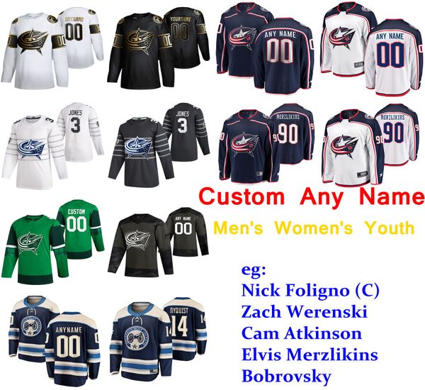 

s-6xl 2020 all-star game columbus blue jackets hockey jerseys jakob lilja jersey ryan macinnis stefan matteau riley nash custom stitched, Black;red