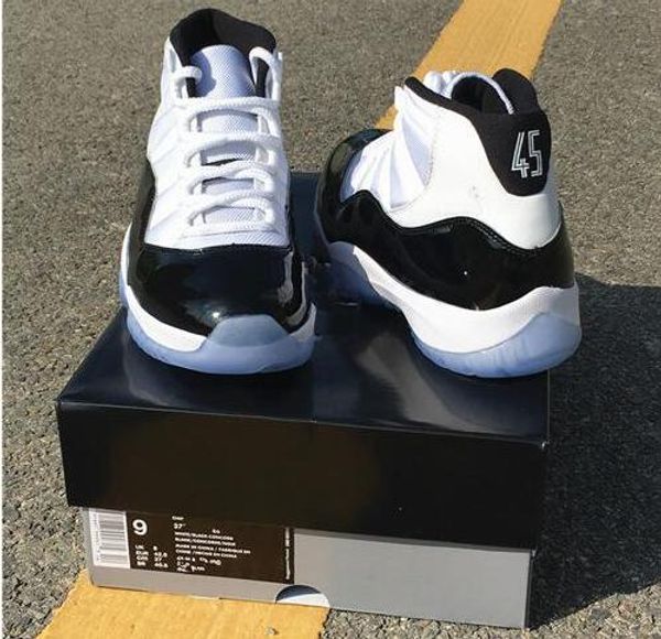 

concord 11s midnight navy 11 gym red 11s carbon fiber wholesale with box basketball shoes men and women, Black