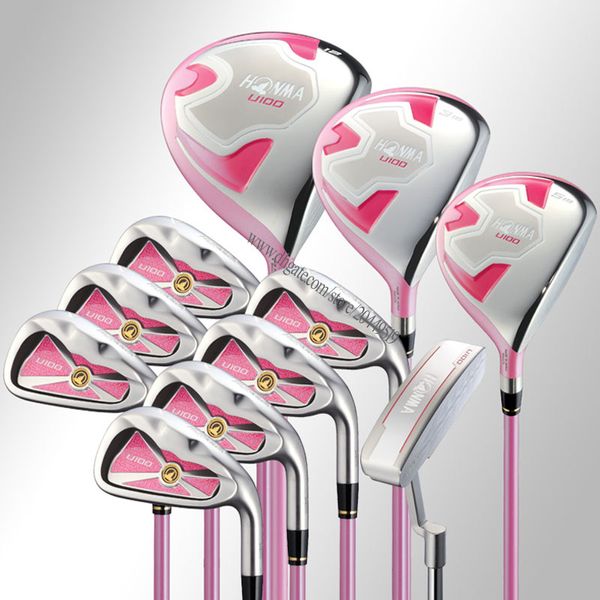 

new women golf clubs honma u100 complete set of clubs golf wood irons putter no bag golf set clubs graphite shaft ing