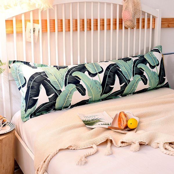 

1pc cotton printing long pillowcase with hidden zipper 46*150cm pillow case cover bedding for healthy standard #sw