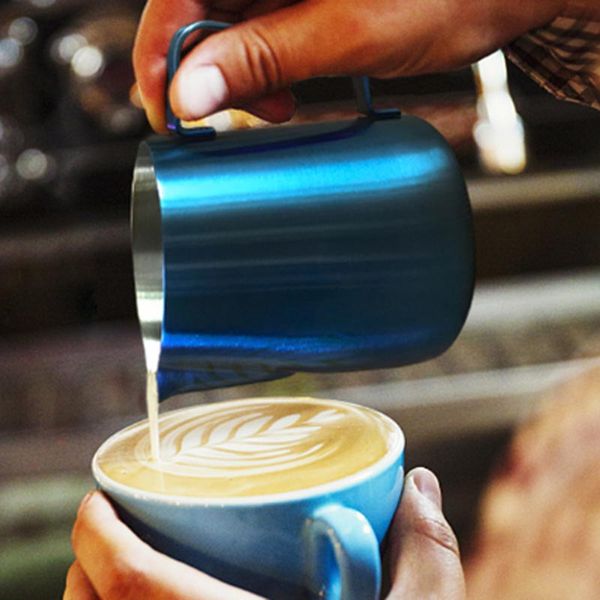 

pitcher stainless steel coffee pitcher barista gear 350ml 600ml latte art