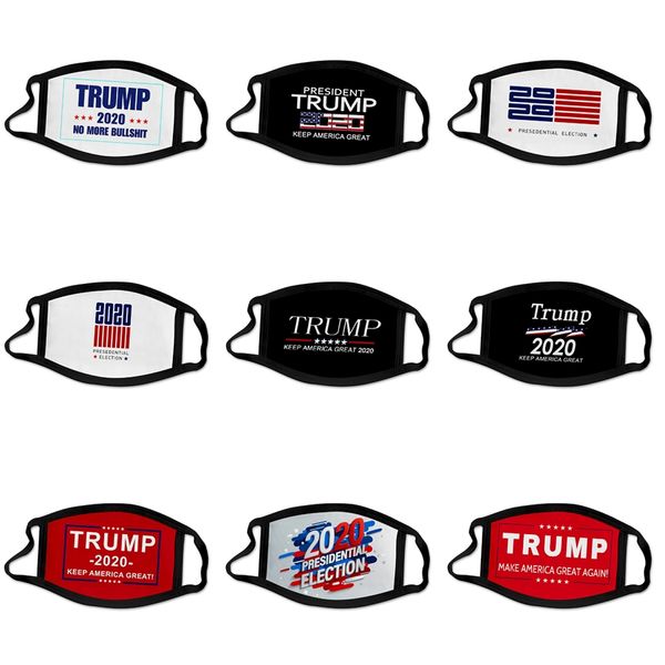 

trump америка маски для лица мультфильма печатных многоразового флаг сша 3d leopard печати анти пыль моющегося открытого рот эр конструктор, Black
