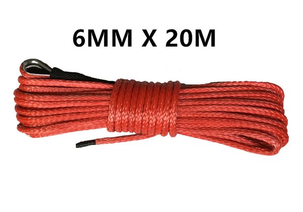 

dia 6mm'x 20meters atv winch line,off road rope,synthetic winch rope ,boat cable,utv