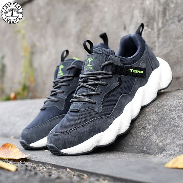 

new arrival treeperi mens casual shoes basfboost wave runner cool grey midnight navy bred outdoor men shoes designer sneakers chaussure, Black