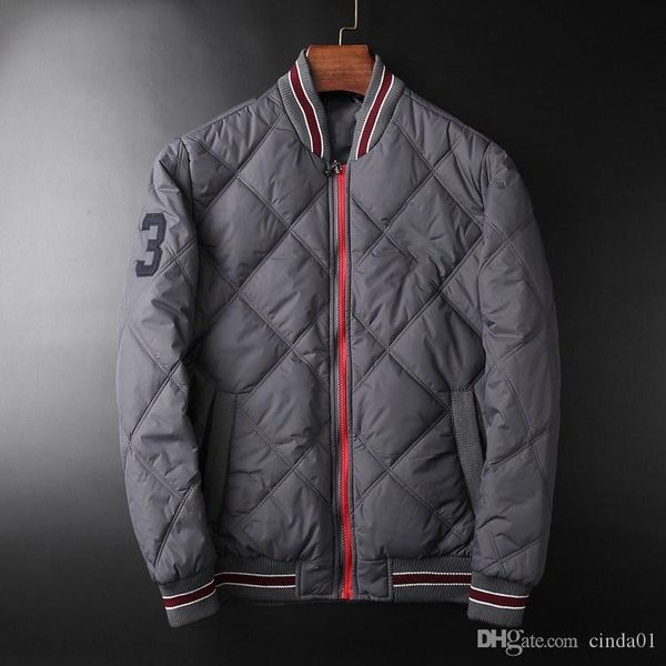 

mens ma1 brand desinger bomb jackets number 3 printed striped winter coat male parka windbreaker outerwear