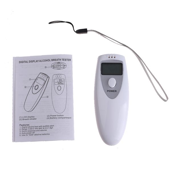 

2017 digital professional portable breath alcohol analyzer digital breathalyzer tester alcohol detection high quality