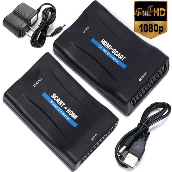 

hdmi to scart / scart to hdmi converter audio video scart to hdmi adapter for hd tv sky box stb dvd