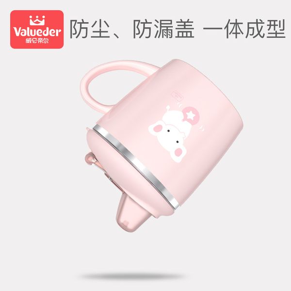 

2020 новый стиль творческий мультфильм детские чашки всасывающая насадка из нержавеющей стали с крышкой портативная чашка стекло настраиваем