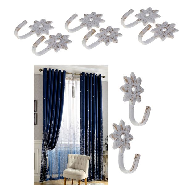 

3 pairs window curtain drape fringe tieback tie back blind accessories vintage ornament, 6 pack