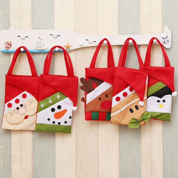 

christmas apple fruit candy gift bag pouch wrapping kids party portable