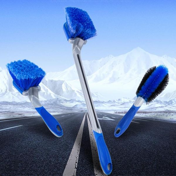 

olomm car tyre cleaning brush 3 pack tire wheel rim hub brushes auto washer vehicle body surface wheel scrub cleaner tool