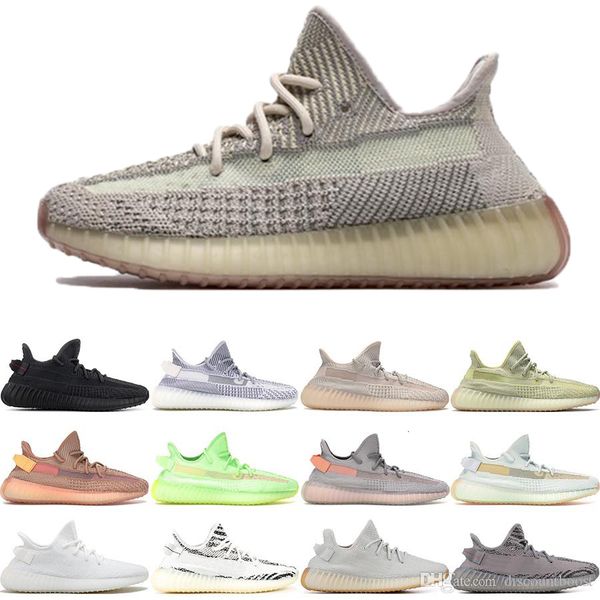 

stock x 2019 black reflective kanye west lundmark antlia synth static gid glow men women running shoes lundmark reflective sneakers 36-48