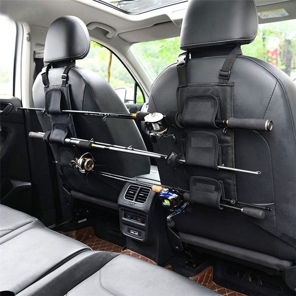 

carprie 2019 the new fishing rod holder rest car carrier for vehicle backseat 3 poles tackle tool lure