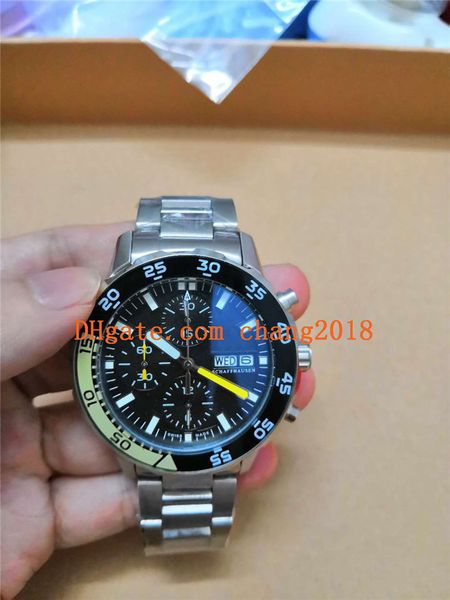 

2019 luxury watch mens watches quartz movement chronograph stainless steel mens man watches ww404, Slivery;brown