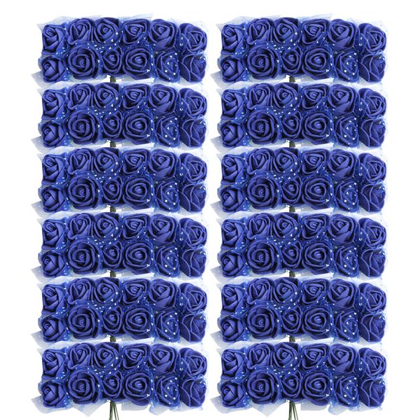 

864 pack synthetic miniature foam rose flowers wedding diy craft supplies
