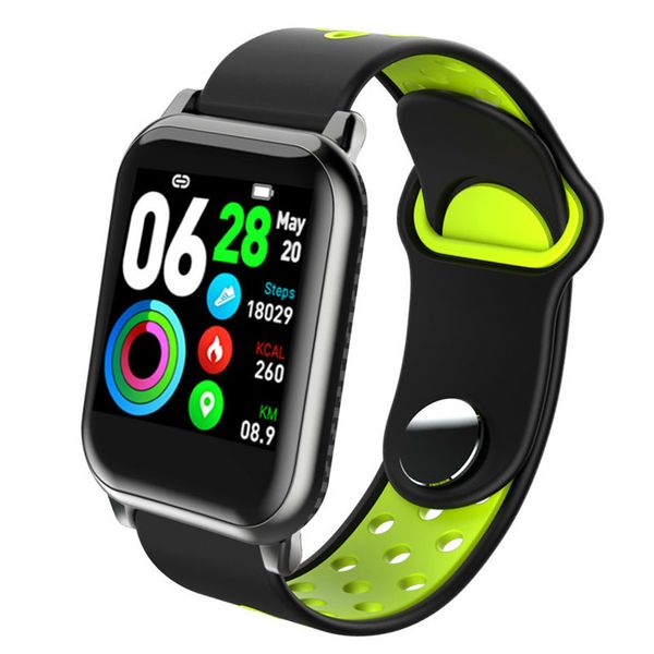 

ky11 sport smart watch ultra-thin men waterproof multi-sports modes blood pressure monitor smart bracelet pink fit women, Slivery;brown