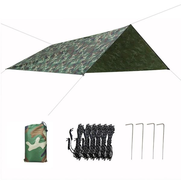 

multi-function tent tarp waterproof heavy duty shade sail sun canopies outdoor 118x118 inches for travel camping edf88