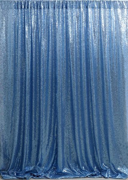 

7ft x 7ft baby blue backdrop sequin background for wedding pgraphy backdrop curtains glitter drapes