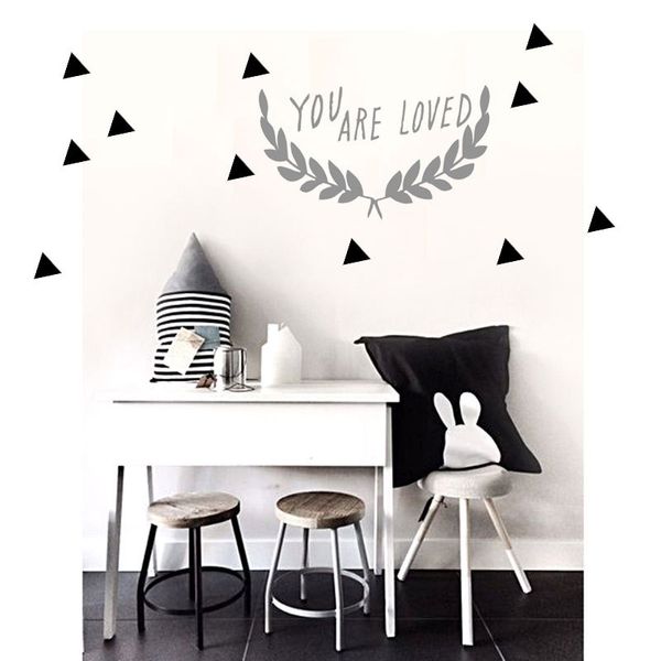

you are loved english slogan wall stickers children's room wall stickers home bedroom kindergarten decoration