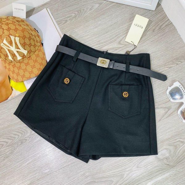 

women winter leather short pants fashion shorts 20191122-8573j#7740, White;black