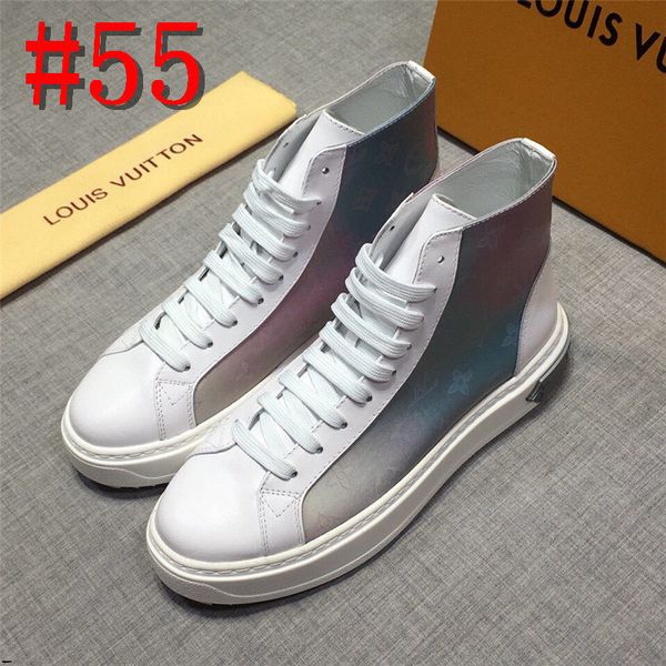 

21fw 2020 fashion sneakers men canvas shoes high male brand footwear men's casual shoes fashion trendy street dance sneakers, Black