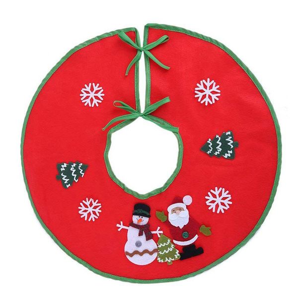 

18 inch red christmas tree skirt xmas tree skirt base cover decorations