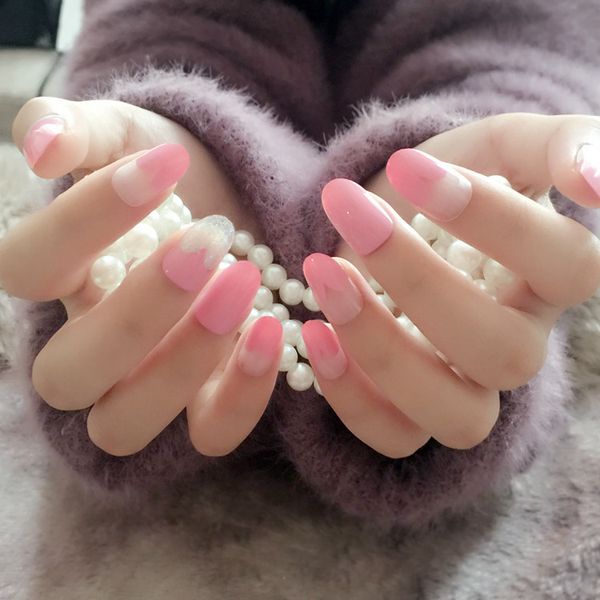 

600 pcs/bag fake nails short stick practice for painting polishing gel showing tools manicure false nail art tips, Red;gold