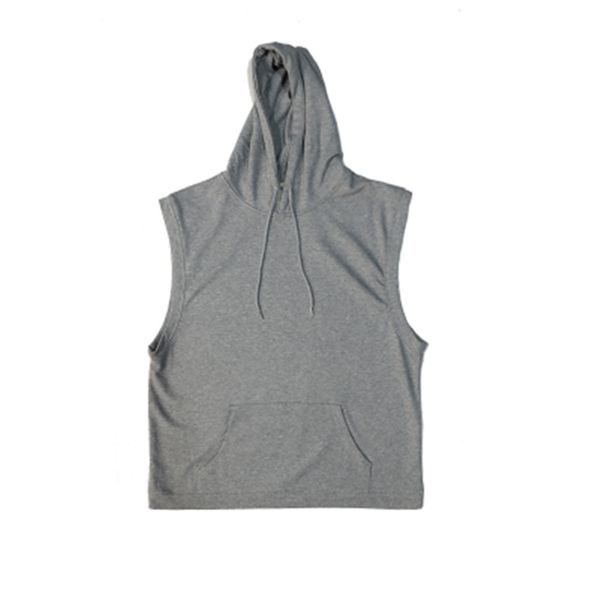 

oversize men cotton tshirt tees no sleeve hooded solid darkness high street vintage t-shirts rap hip camisetas hombre, White;black