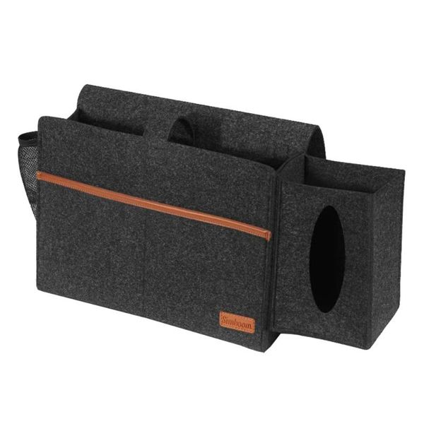 

for phone bed organizer with tissue box large capacity home sofa felt hanging storage bag dormitory bedside bunk space saving
