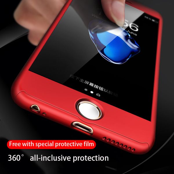 

for iphone 11 phone case 360Â° all-inclusive pc hard case anti-drop anti-collision protective cover send tempered film