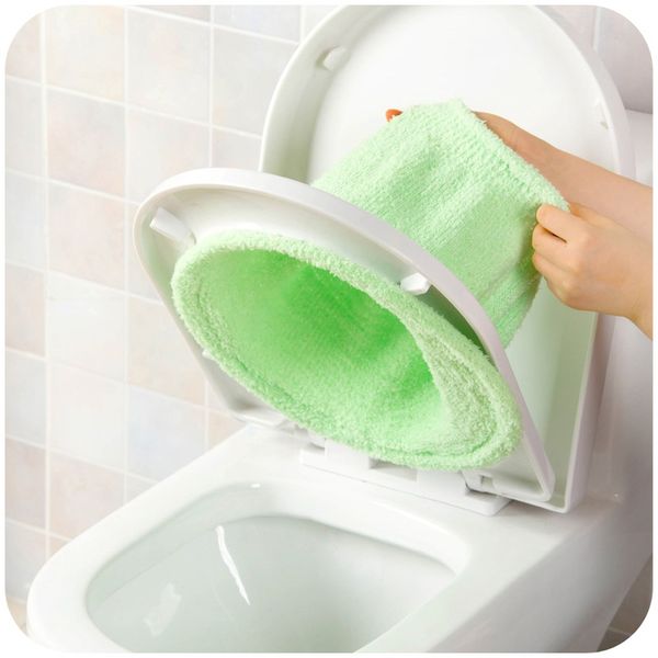 

o-shaped toilet seat cover household daily products pads bathroom washable flush random color soft 1pc toilet seats
