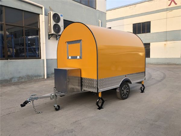 

mobile food trailer food truck 280x200x240cm yellow
