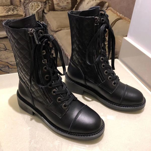 

r 2019 women luxury knee boots blue brown leather thigh high fashion boot lady dress casual boots with 0816, Black