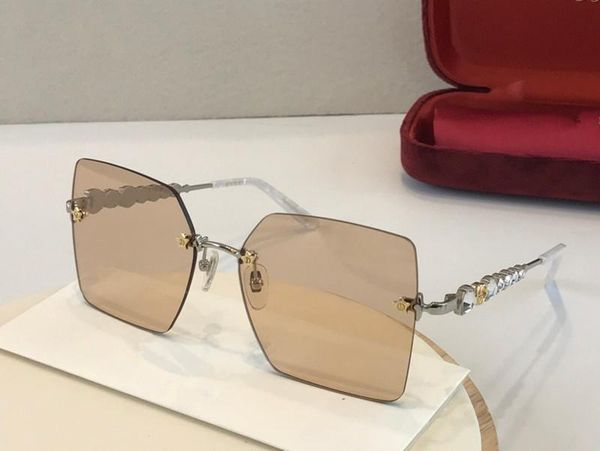 

0644 new fashion popular sunglasses classic square frame simple and elegant style protective glasses 0644s, White;black