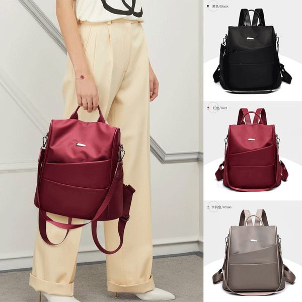 

новые дамы противоугонной рюкзак мешок плеча способа простой твердый мешок ткань оксфорд мешок плеча