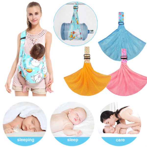 

newborn baby sling carrier ring wrap adjustable soft nursing pouch front infant