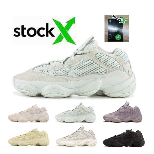 

Womens Mens Designer Shoes 500 Salt Bone White Desert Rat 500 Running Sneakers Green Yellow Black Blush Sports Sneakers