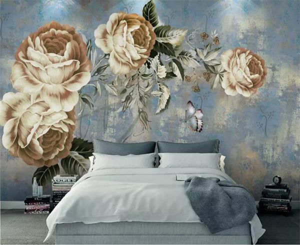 Custom Photo Wallpaper 3d Mural Wallpaper Tropical Rainforest Retro Flowers And Birds Background Wall Living Room Murals Computer Wallpapers