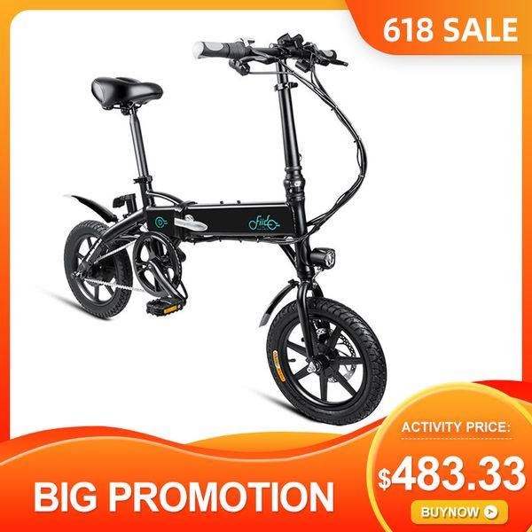 

eu direct] fiido d1 10.4ah 36v 250w electric bike 14 inches folding moped bicycle 25km/h max 60km mileage electric bicycle, Silver;blue