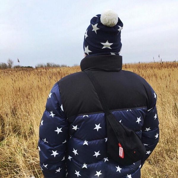 

18fw nf international nuptse down jacket star classic coats couple coat winter outerwear tn fc23 warm fashion street jacket, Black