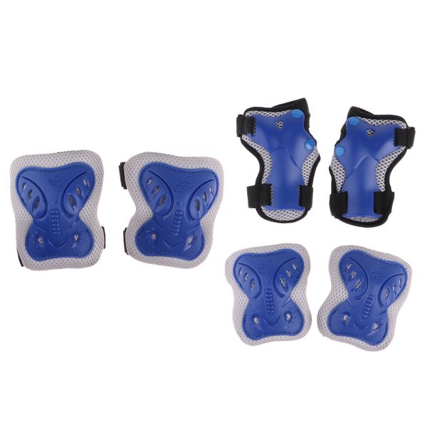 

kids protective gear set, elbow knee wrist pads outdoor sports safety protect for biking skateboarding