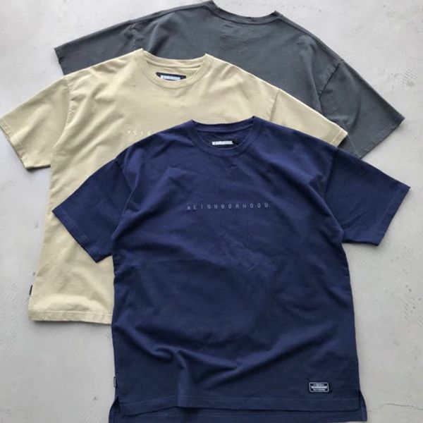 

2020 mens designer t-shirt nbhd summer new washing to do the old hole tooling military street tide brand short-sleeved luxury japan s-xl, White;black